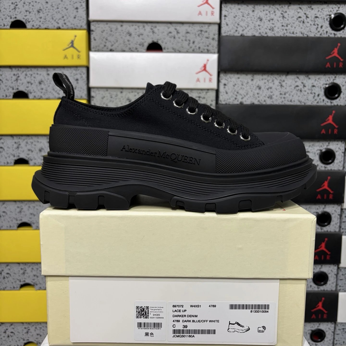 黑色增高布鞋 35-45
