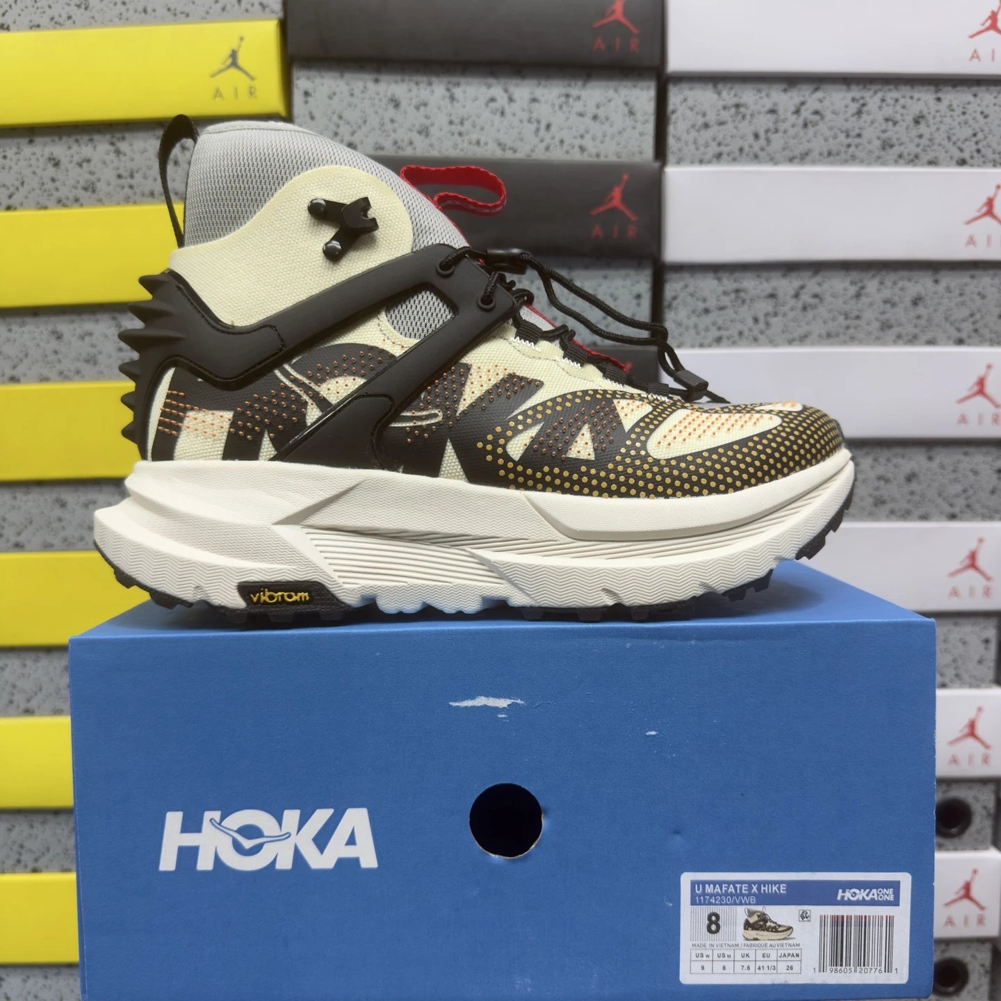Hoka One One Mafate X Hike Mid Vintage Yellow Black 1174230-VWB
