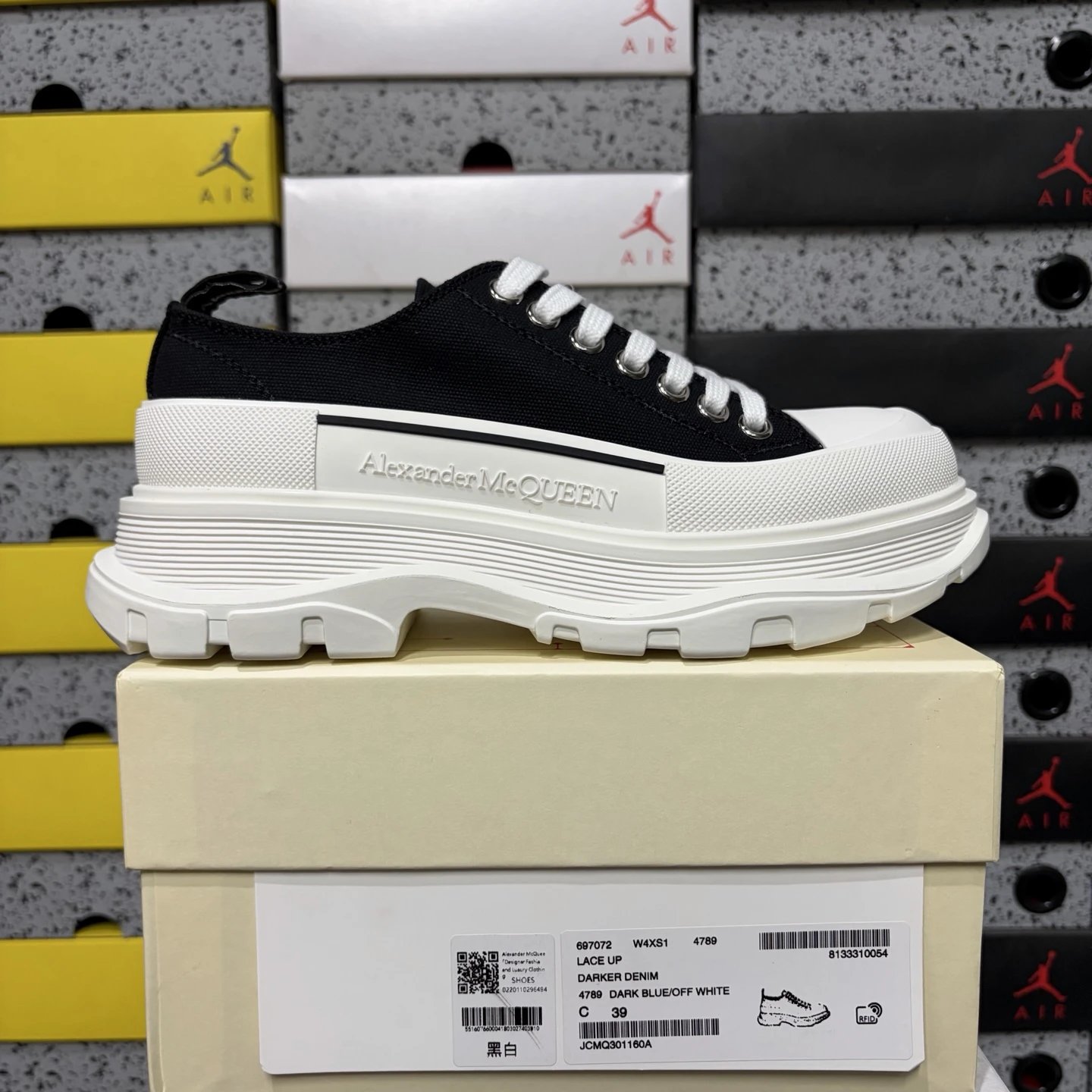 黑白增高布鞋 35-45