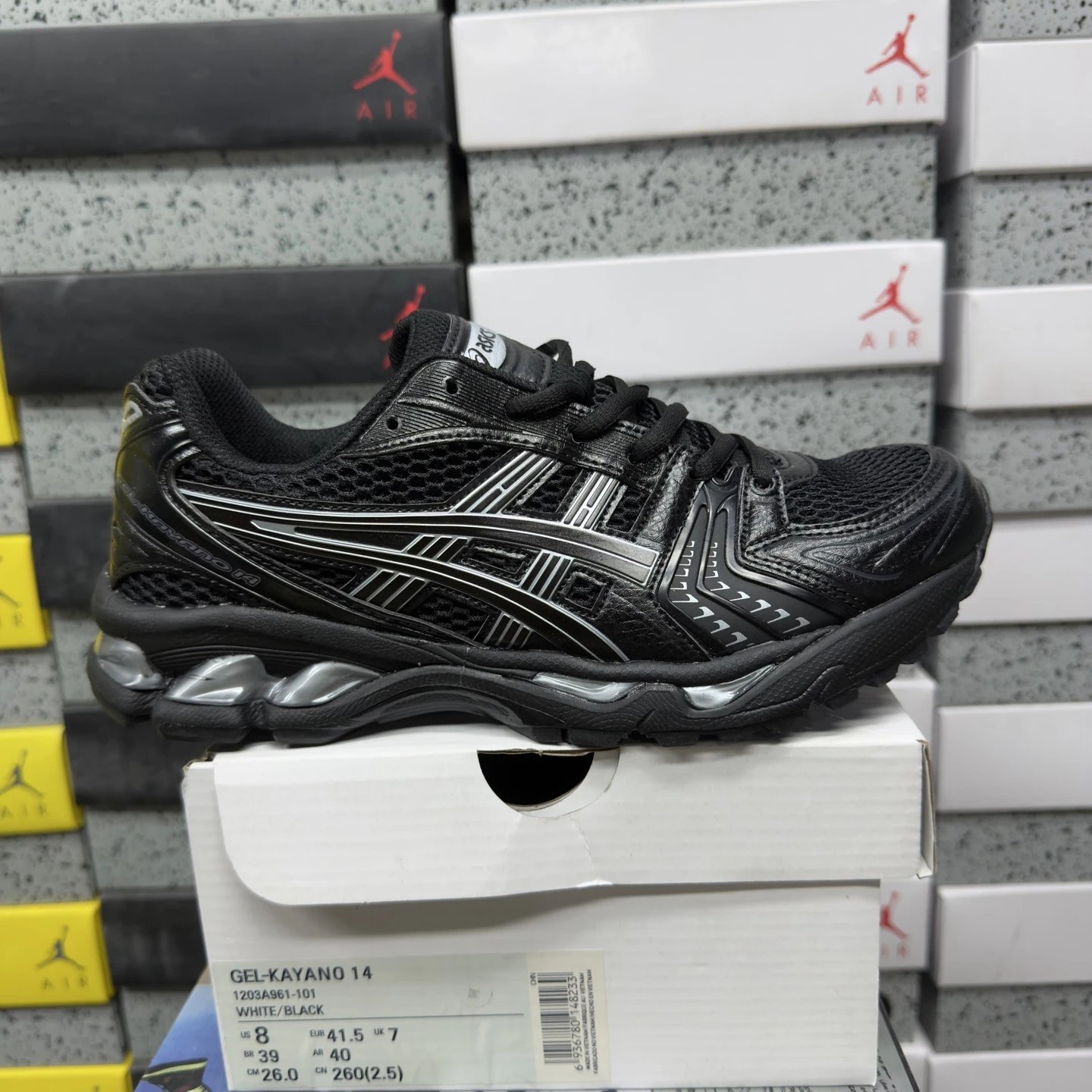 Asics Gel-Kayano 14 Retro Black Pure Silver 1203A961-101