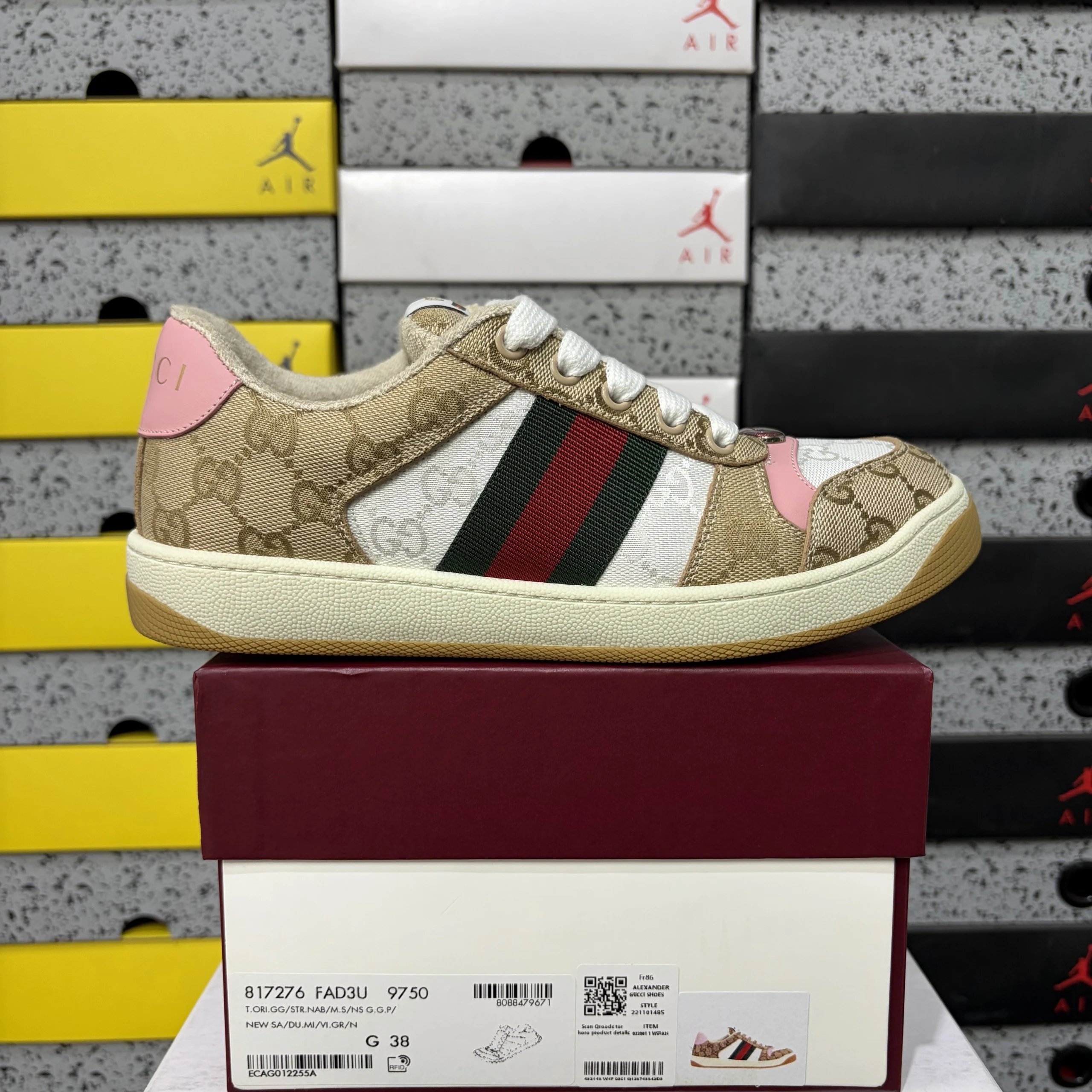 白布/海军蓝（粉尾） 35-40