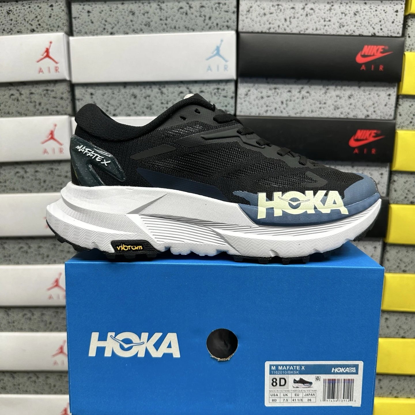 Hoka Mafate X Low Black Skyward Blue 1162010-BKSK