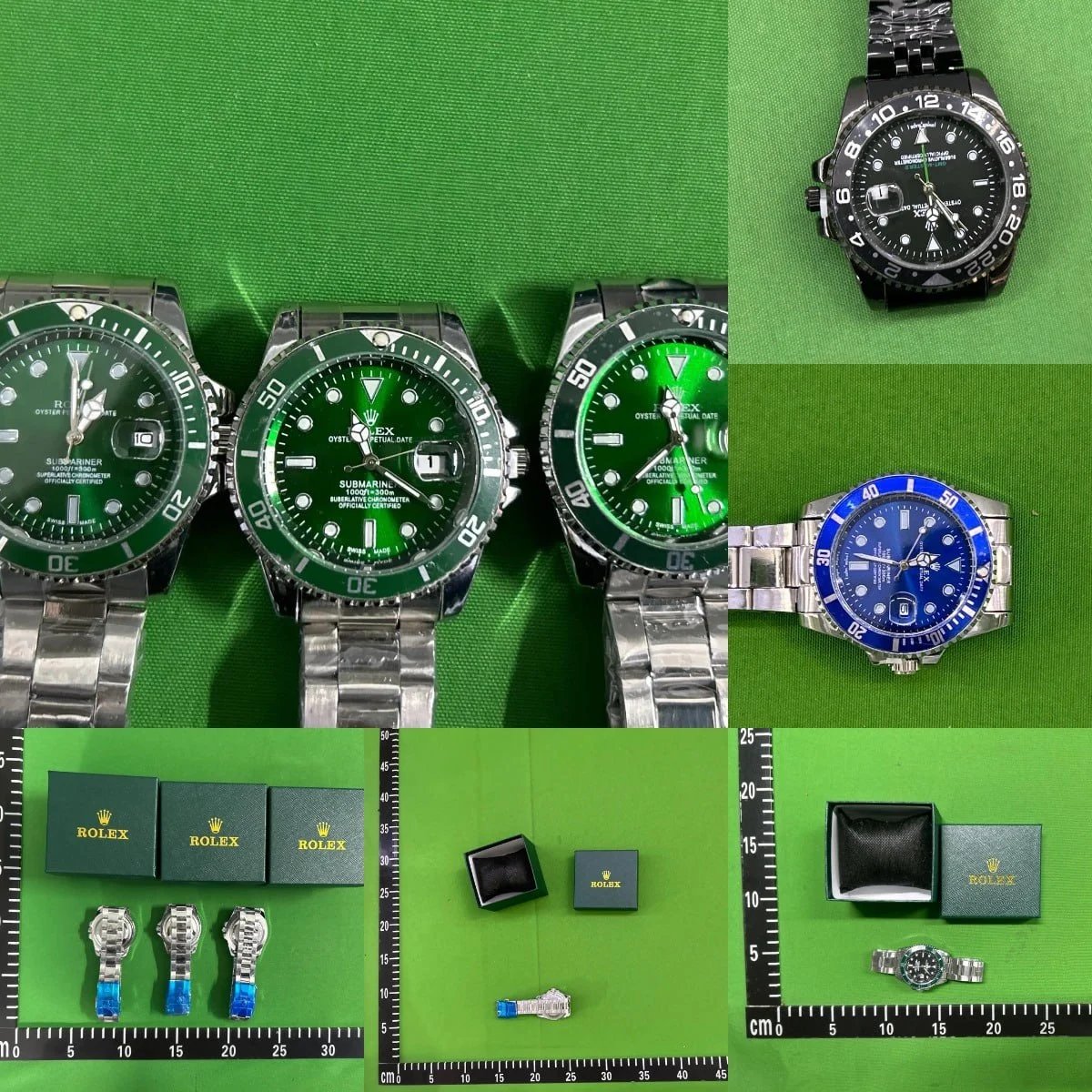 Solid steel watch with luminous waterproof quartz movement