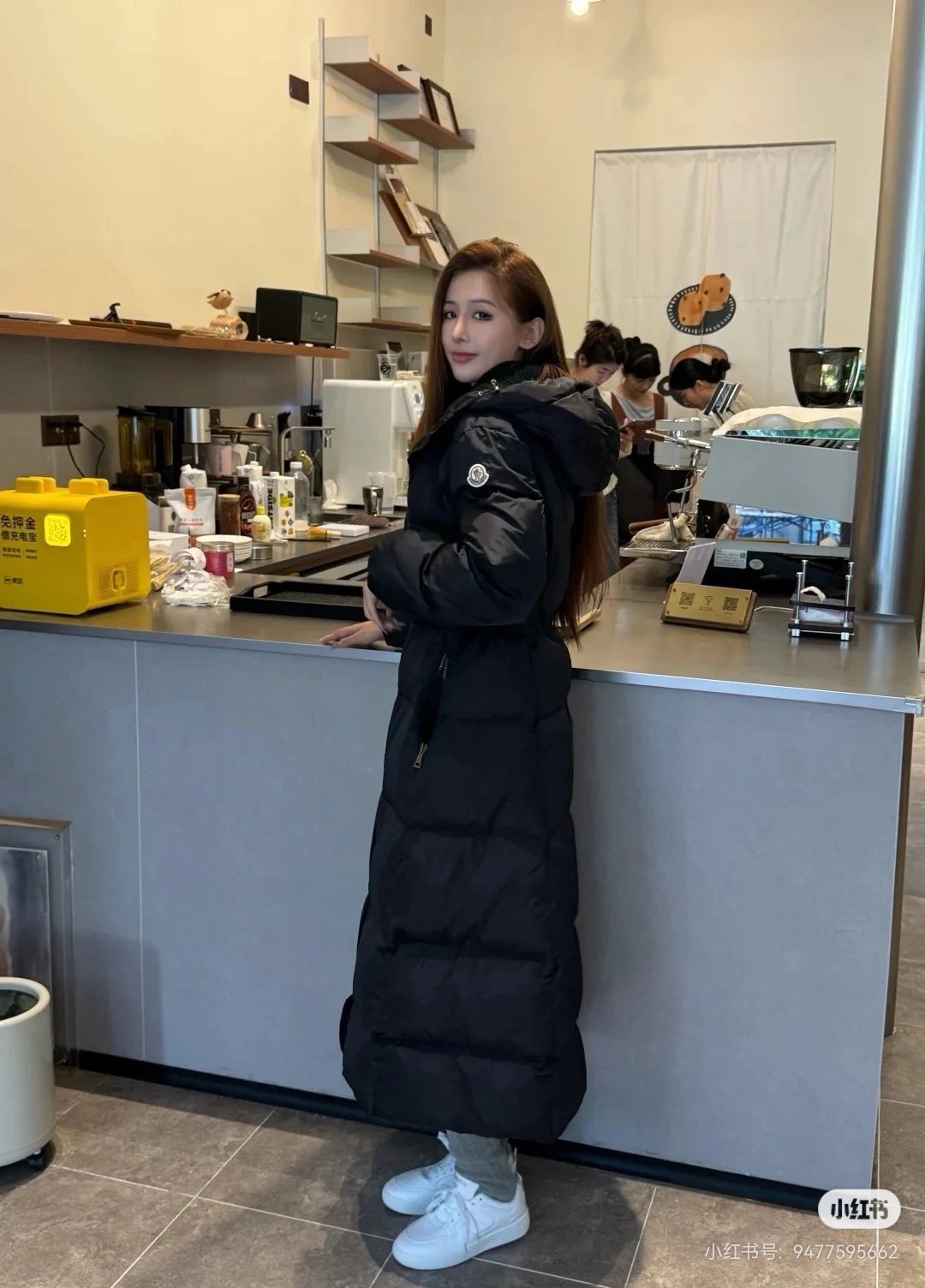 Moncler Chamer Hooded Long Down Jacket photo 6