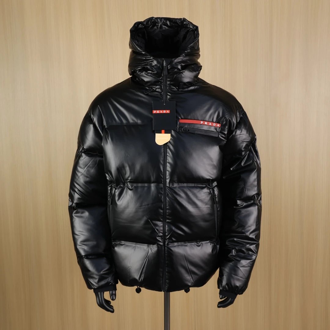 Prada Glossy Red Label Down Jacket photo 2