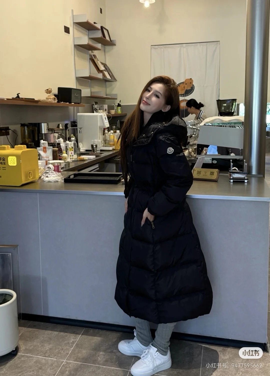 Moncler Chamer Hooded Long Down Jacket photo 5