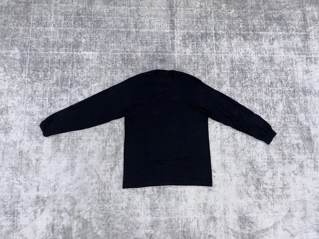 Custom Reversible Smiley Face Long Sleeve Tee