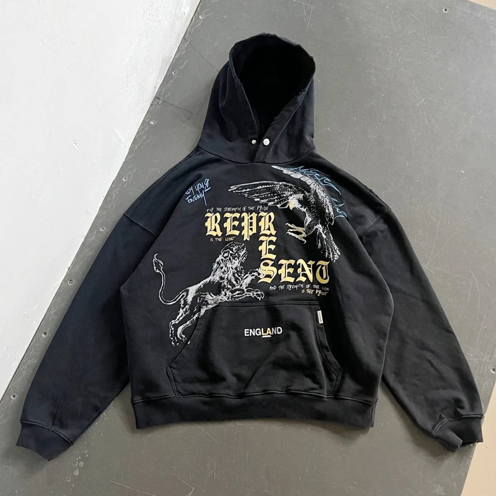 印花连帽卫衣 REPG9038
