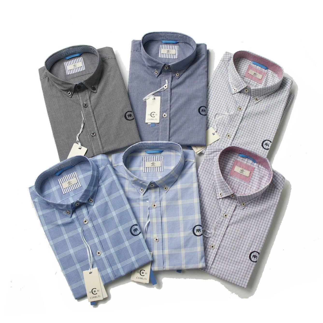 Grid Cotton Short Sleeve Shirt
