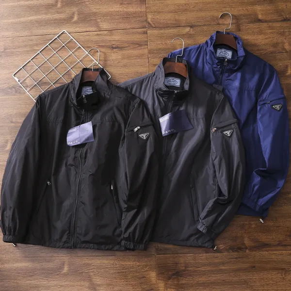 Prada Re-Nylon Windbreaker Black Jacket Outerwear.windbreaker - 4