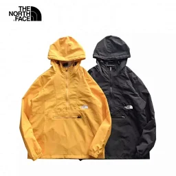 thumbnail for B040314 Things are really awesome! 2021 spring new half zipper hooded windbreaker jacket