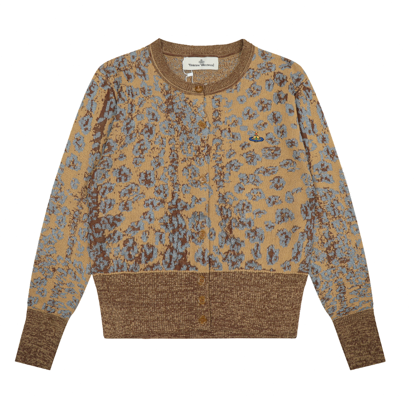 Vivienne Westwood Knitwear V-neck plaid and houndstooth knit sweater — 10