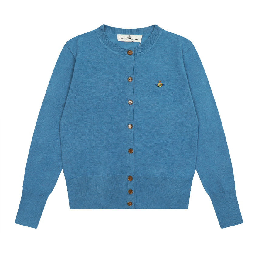 Vivienne Westwood Knitwear V-neck plaid and houndstooth knit sweater — 26