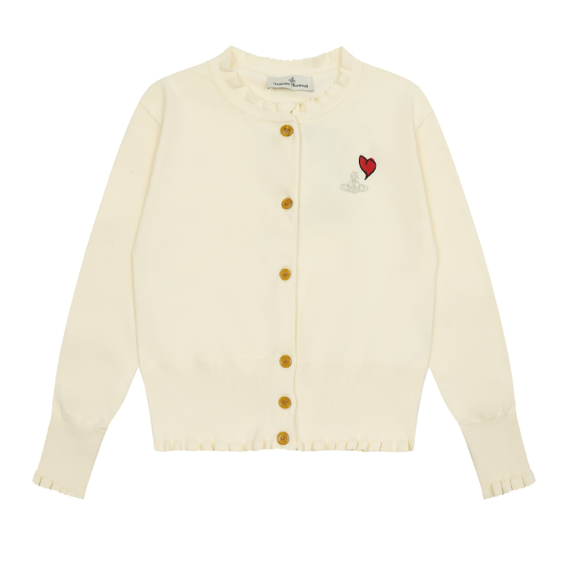 Vivienne Westwood Knitwear V-neck plaid and houndstooth knit sweater — 23