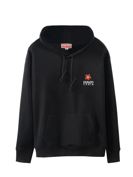 Kenzo Tiger Embroidered Black Hoodie - 8