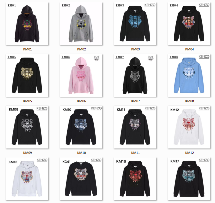 KENZO Tiger Hoodie [40 styles]