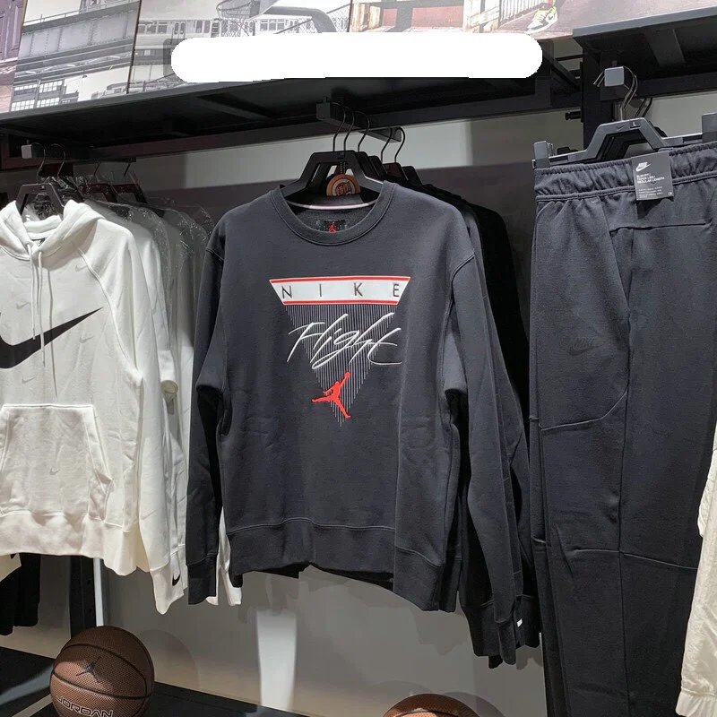 AJ4 Flight Script Triangle Crewneck Sweatshirt