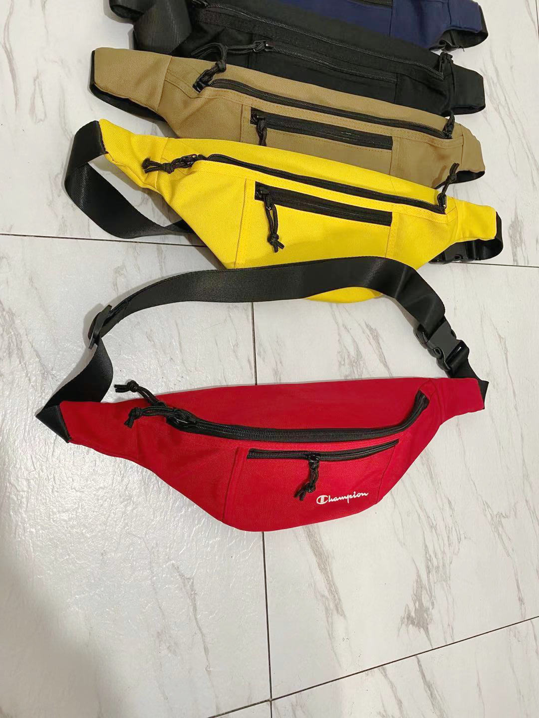 Champion Embroidered Waterproof Crossbody Waist Bag