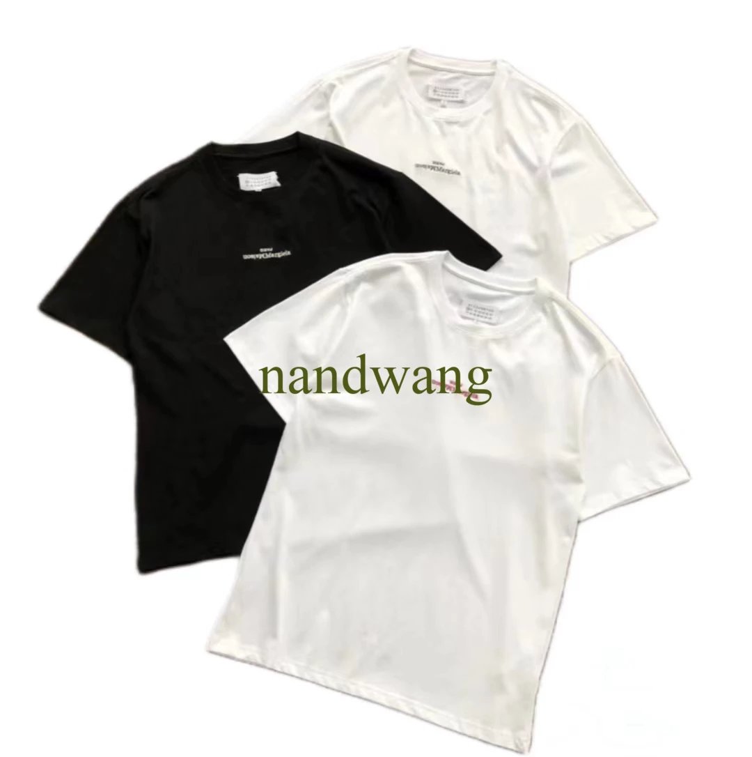 MM6 Classic Simple Inverted Letter Short Sleeve T-shirt