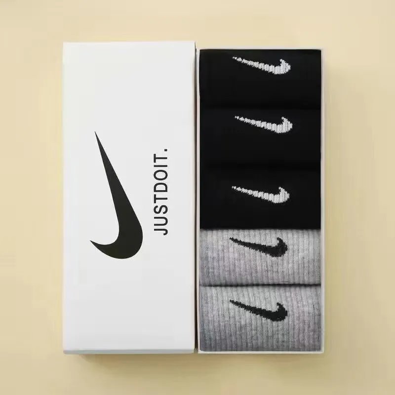 5 pairs【3black+2grey】 option