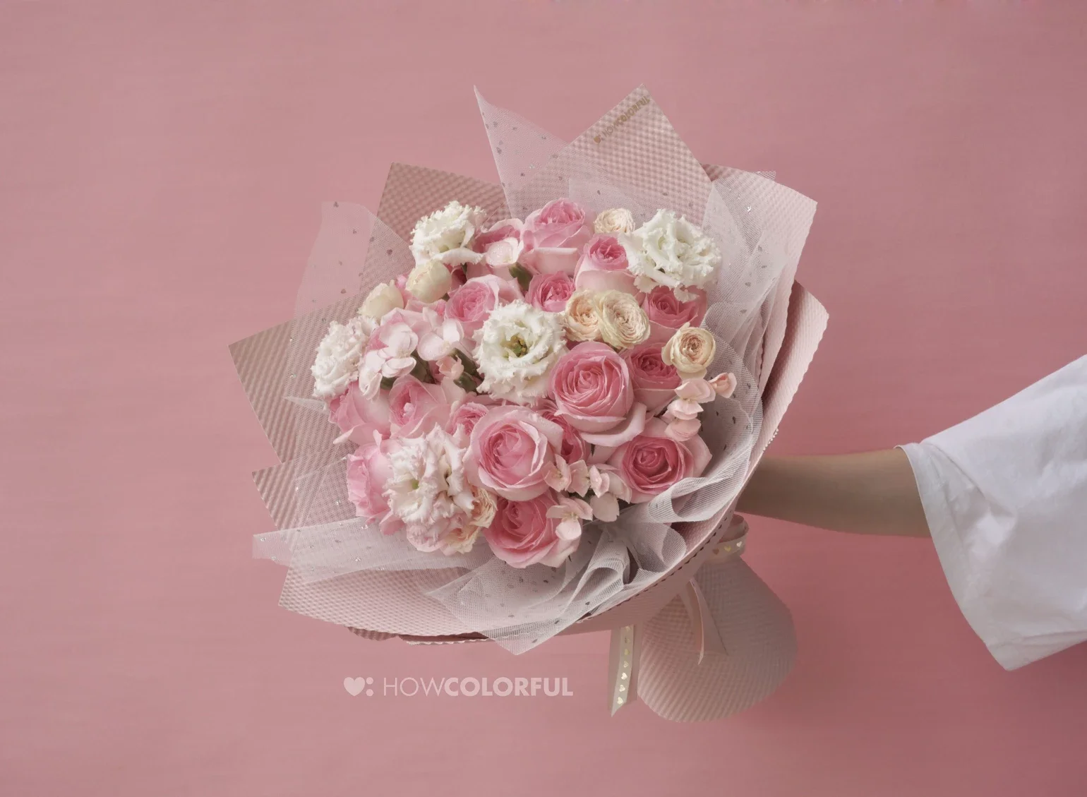 蜜恋 粉玫瑰花束