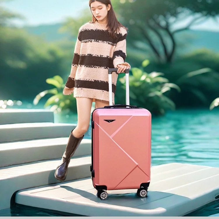 Unbranded Travel Bags Hard-Shell Spinner Suitcase — Rose Gold-Deluxe Edition