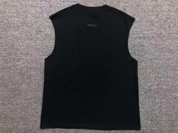 Fear of God Essentials Sleeveless Tee Black Vest-Top - 1