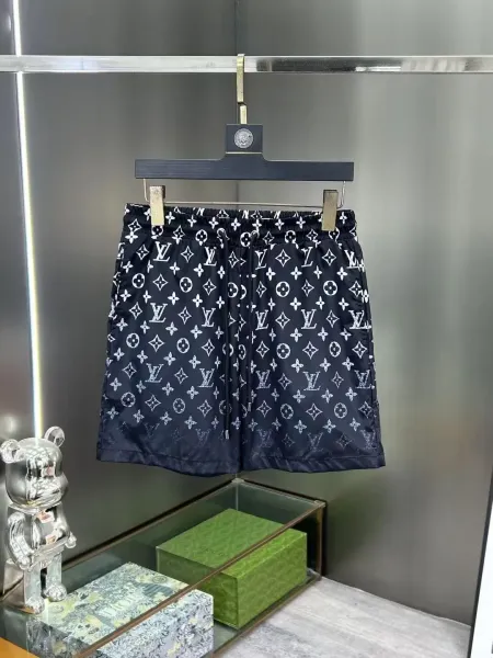 Louis Vuitton Monogram Print Swim Shorts Navy - 1