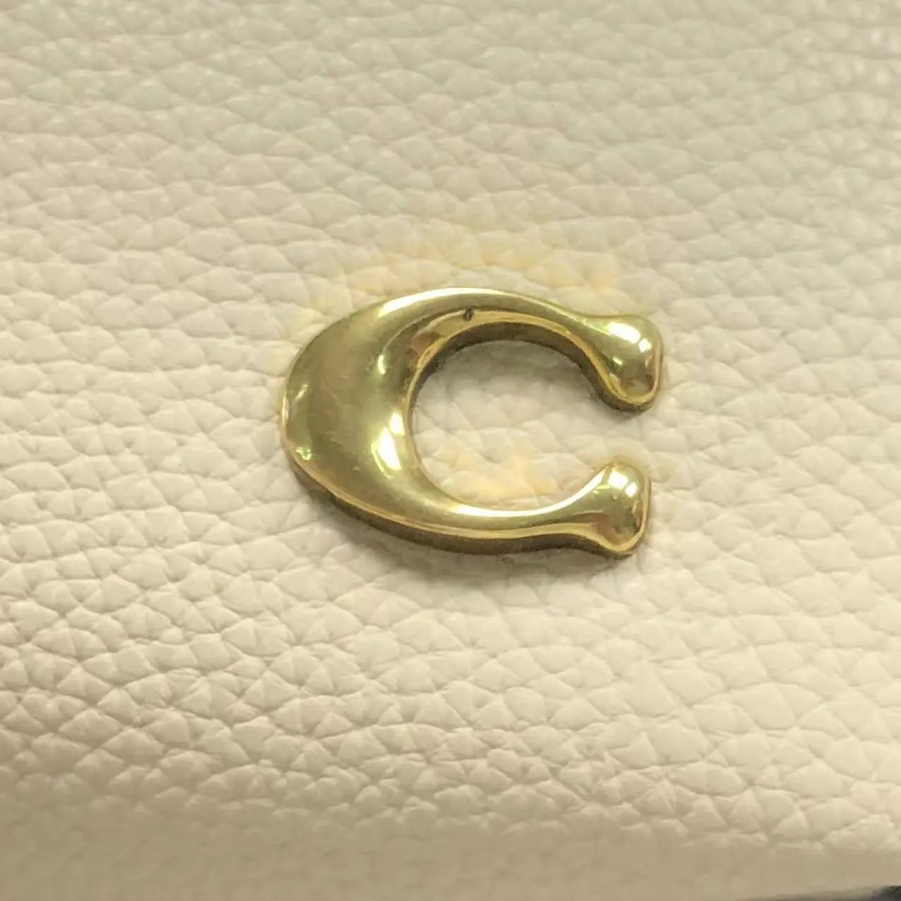 Coach Tabby Mini Handbag Cream Leather Hobo Bag - 3