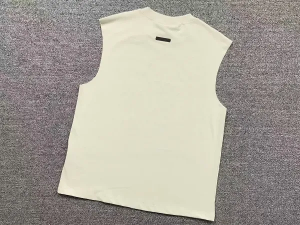 Fear of God Essentials Sleeveless Tee Off-White Vest-Top - 1