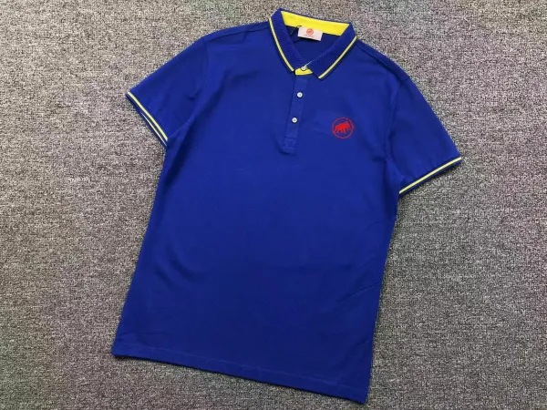 Arc'teryx Mammut Logo Polo Navy Blue with Yellow Trim Polo Tops Polo - 1