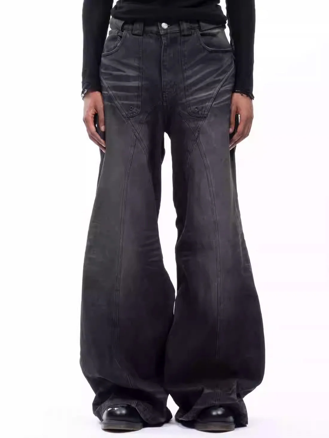 No Faith Studios Sun Faded Dune Baggy Jeans