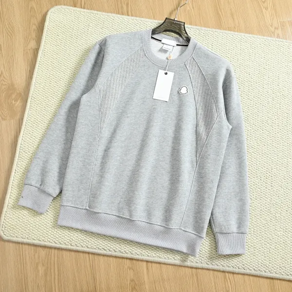 Moncler Half-Zip Waffle Knit Top Black Base-Layer - 9
