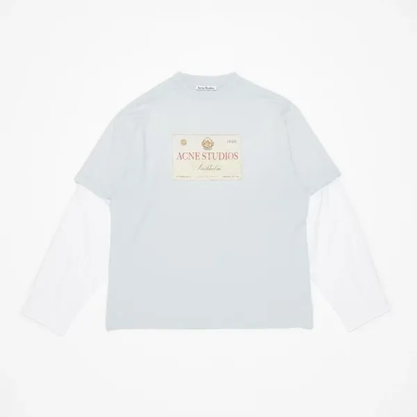 Design Oversized Graphic Long-Sleeve T-Shirt White - 8