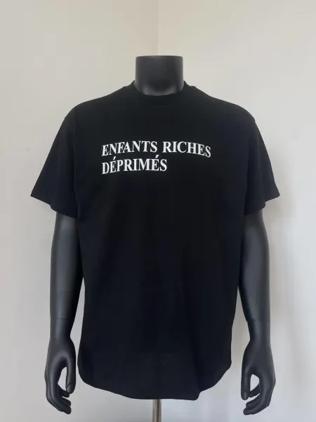 Enfants Riches Déprimés Logo Print Black T-Shirt - 1