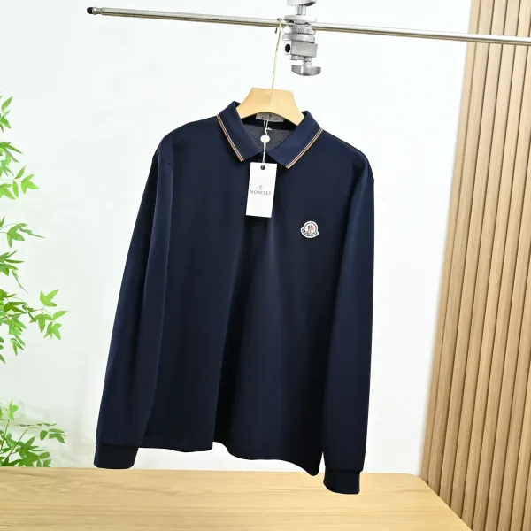 Moncler Half-Zip Waffle Knit Top Black Base-Layer - 8