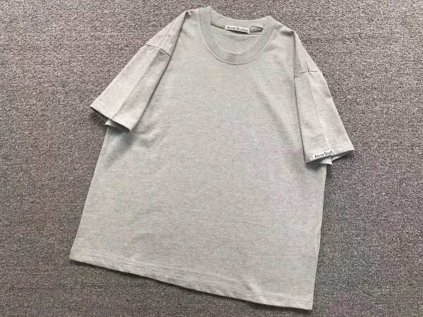 Acne Studios Logo Tag T-Shirt Gray - 1