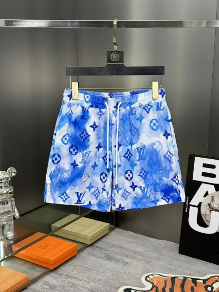 Louis Vuitton Monogram Watercolor Blue Swim Shorts - 1