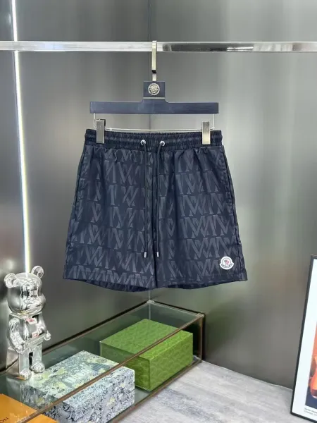 Moncler Monogram Print Swim Shorts Navy - 1