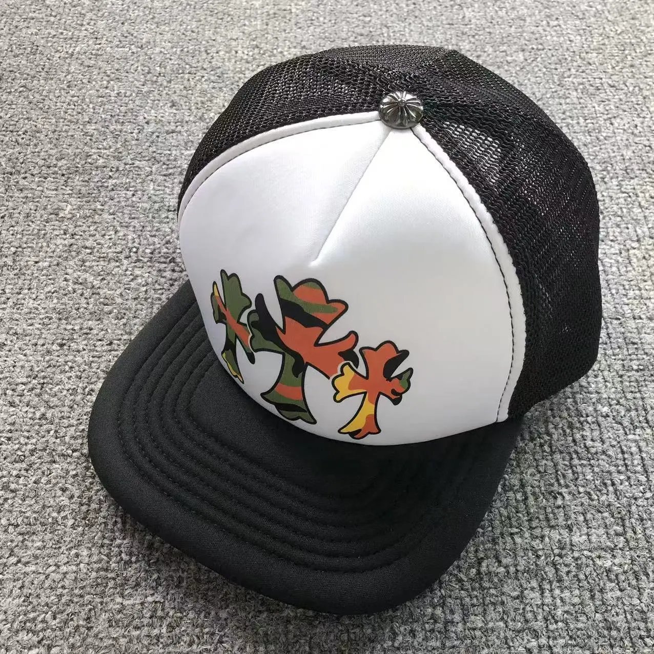 Prada Milano Logo Baseball Cap White / Black - 10