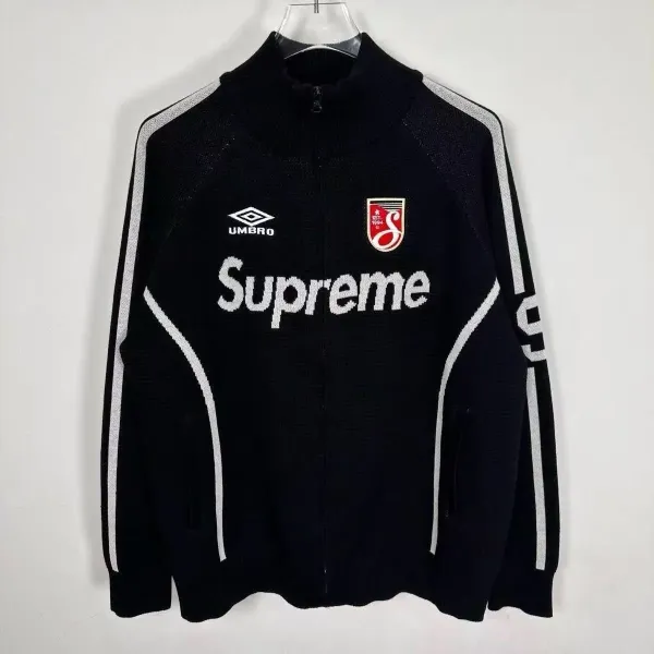 Supreme x Umbro Knit Track Jacket Red / Green - 8