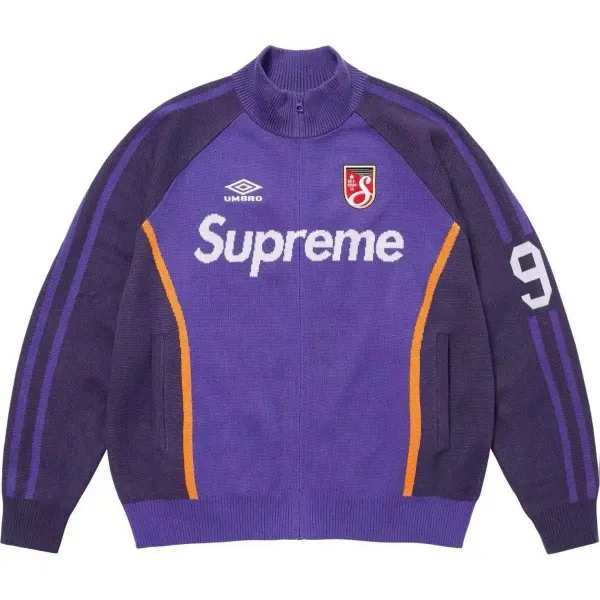 Supreme x Umbro Knit Track Jacket Red / Green - 3