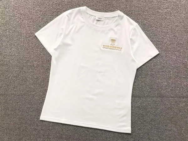 Burberry Embroidered Logo T-Shirt White - 1
