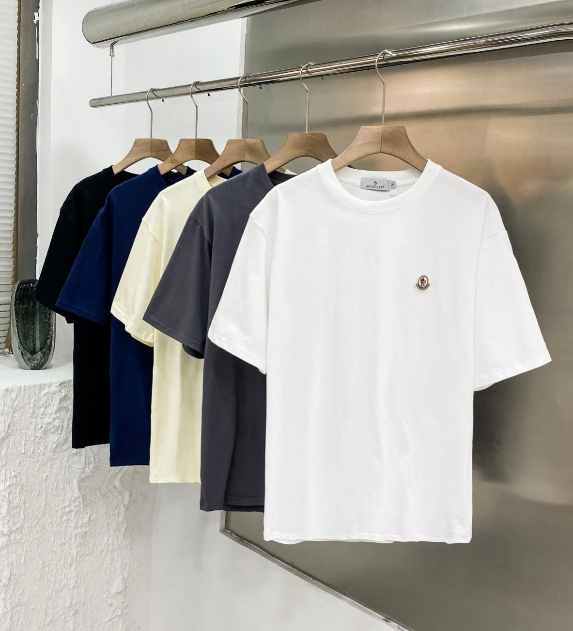 Moncler Polo Shirt Light Blue - 8