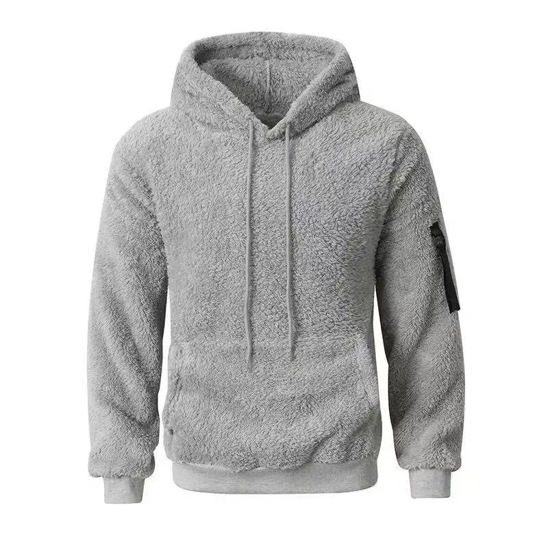 Design Fuzzy Sherpa Hoodie Teal Green Hoodie - 7