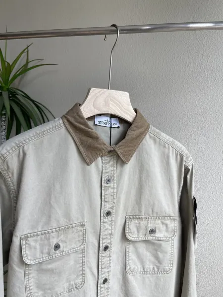 Stone Island UOS Articulated Loaf Com Beige Shirt - 4