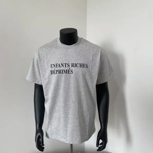 Enfants Riches Déprimés Graphic Print Gray T-Shirt - 1