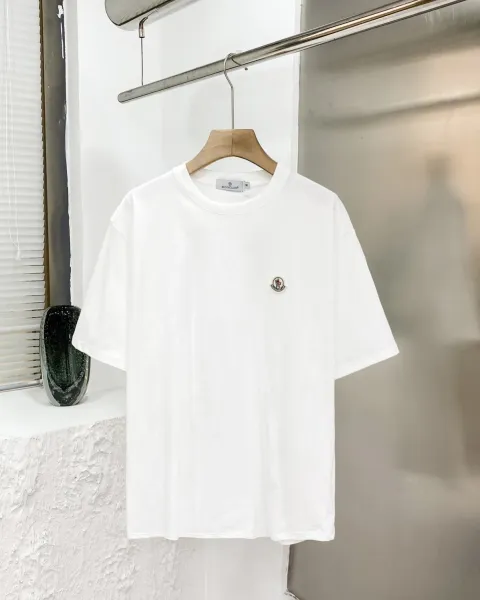 Moncler Logo Patch White T-Shirt - 1