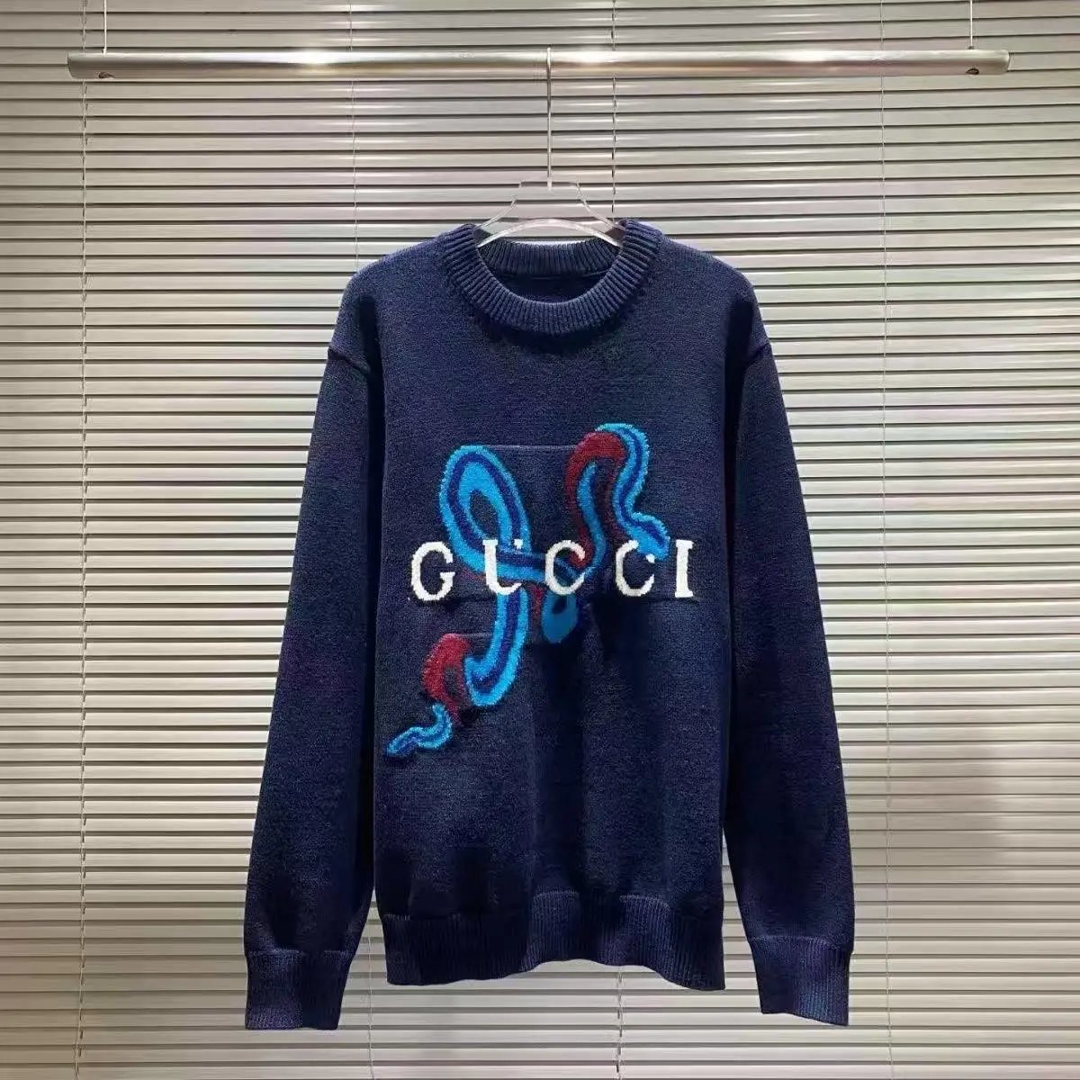 Celine Logo Knit Sweater Royal Blue - 10