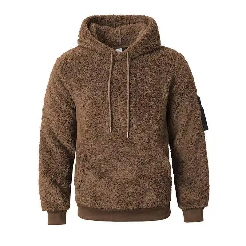 Design Fuzzy Sherpa Hoodie Teal Green Hoodie - 6